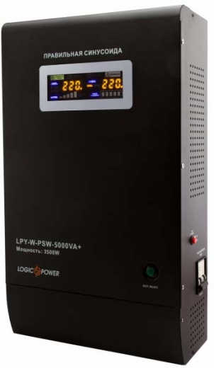 ИБП LogicPower LPY-W-PSW-5000VA+(3500Вт)10A/20A, с правильной синусоидой, 48V, настенный - фото ИБП LogicPower LPY-W-PSW-5000VA+(3500Вт)10A/20A, с правильной синусоидой, 48V, настенный - фото - интернет-магазин электроники и бытовой техники TTT