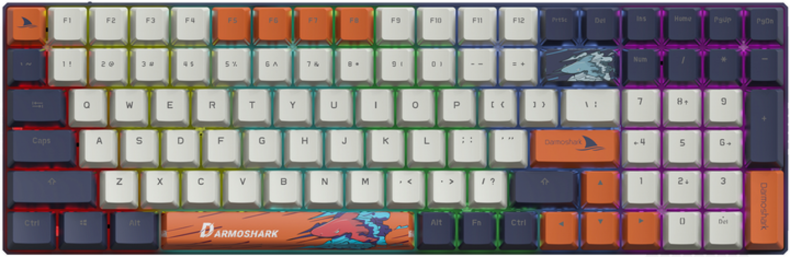 Клавиатура беспроводная Motospeed Darmoshark K1 Pro Gateron Blue (dmk1progb) - фото Клавиатура беспроводная Motospeed Darmoshark K1 Pro Gateron Blue (dmk1progb) - фото - интернет-магазин электроники и бытовой техники TTT