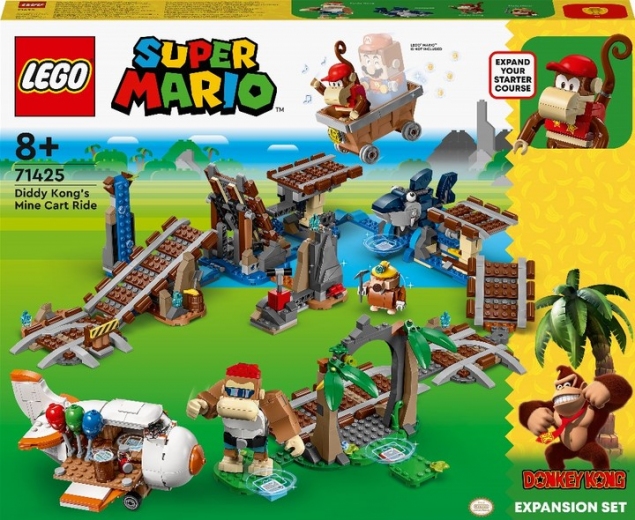 Конструктор LEGO Super Mario Поездка в вагонетке Дидди Конга. Дополнительный набор 1157 деталей (71425) - фото - интернет-магазин электроники и бытовой техники TTT