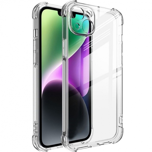 Панель BeCover Anti-Shock для Apple iPhone 15 Plus (710596) Clear - фото - інтернет-магазин електроніки та побутової техніки TTT