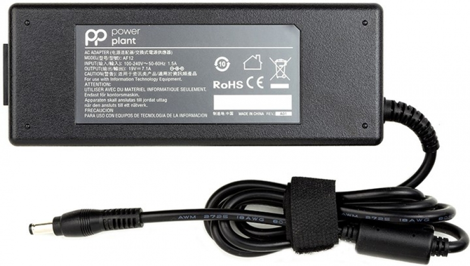 Блок питания PowerPlant для ноутбука Asus (19V 135W 7.1A) (AS135F5525) - фото - интернет-магазин электроники и бытовой техники TTT