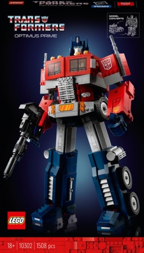 Конструктор LEGO Icons Optimus Prime 1508 деталей (10302) - фото - інтернет-магазин електроніки та побутової техніки TTT