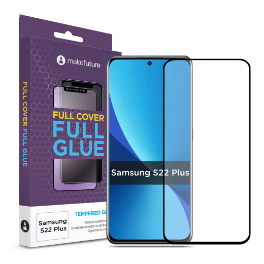 Защитное стекло MakeFuture Full Cover Samsung S22 Plus (MGF-SS22P) - фото - интернет-магазин электроники и бытовой техники TTT