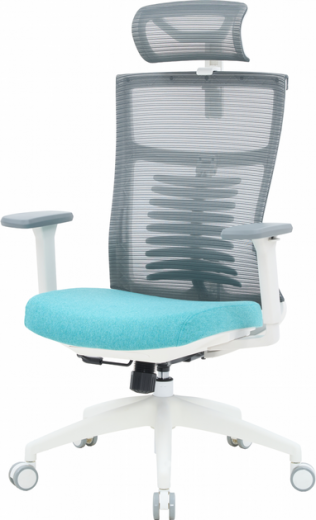 Крісло офісне OfficePro Balance OC550-W-DG-BL White/Dark Gray/Blue - фото Крісло офісне OfficePro Balance OC550-W-DG-BL White/Dark Gray/Blue - фото - інтернет-магазин електроніки та побутової техніки TTT