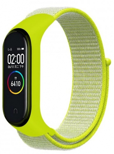Ремінець BeCover Nylon Style для Xiaomi Mi Smart Band 7 (707662) Lime - фото - інтернет-магазин електроніки та побутової техніки TTT