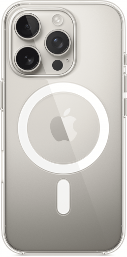 Панель Apple MagSafe Clear для Apple iPhone 16 Pro (MA7E4ZM/A) Transparent - фото - інтернет-магазин електроніки та побутової техніки TTT