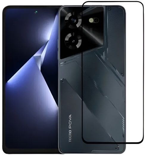Захисне скло BeCover для Tecno POVA 5 (LH7n) (710031) Black - фото - інтернет-магазин електроніки та побутової техніки TTT