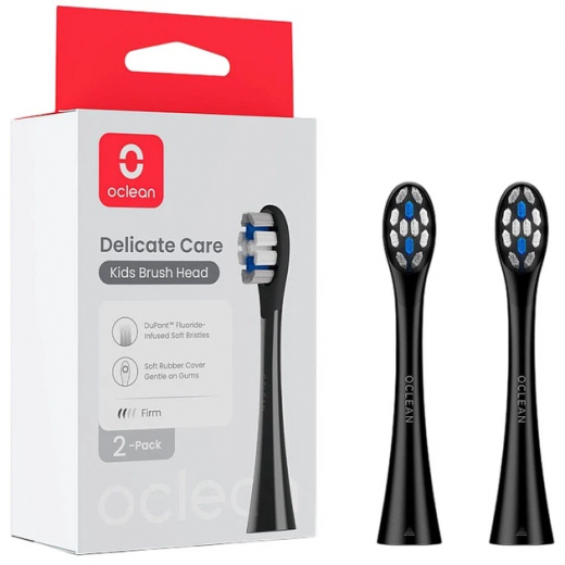 Насадки для зубної щітки Oclean X Kids P3K8 (2 шт) (6970810557398) Black  - фото - інтернет-магазин електроніки та побутової техніки TTT