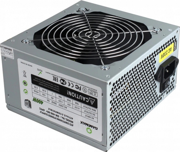Блок питания GameMax GM-400W-80+APFC 400W  - фото - интернет-магазин электроники и бытовой техники TTT