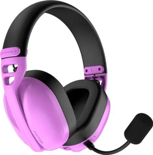 Навушники Hator Hyperpunk 3 Wireless (ESH19) Cyber Violet - фото - інтернет-магазин електроніки та побутової техніки TTT