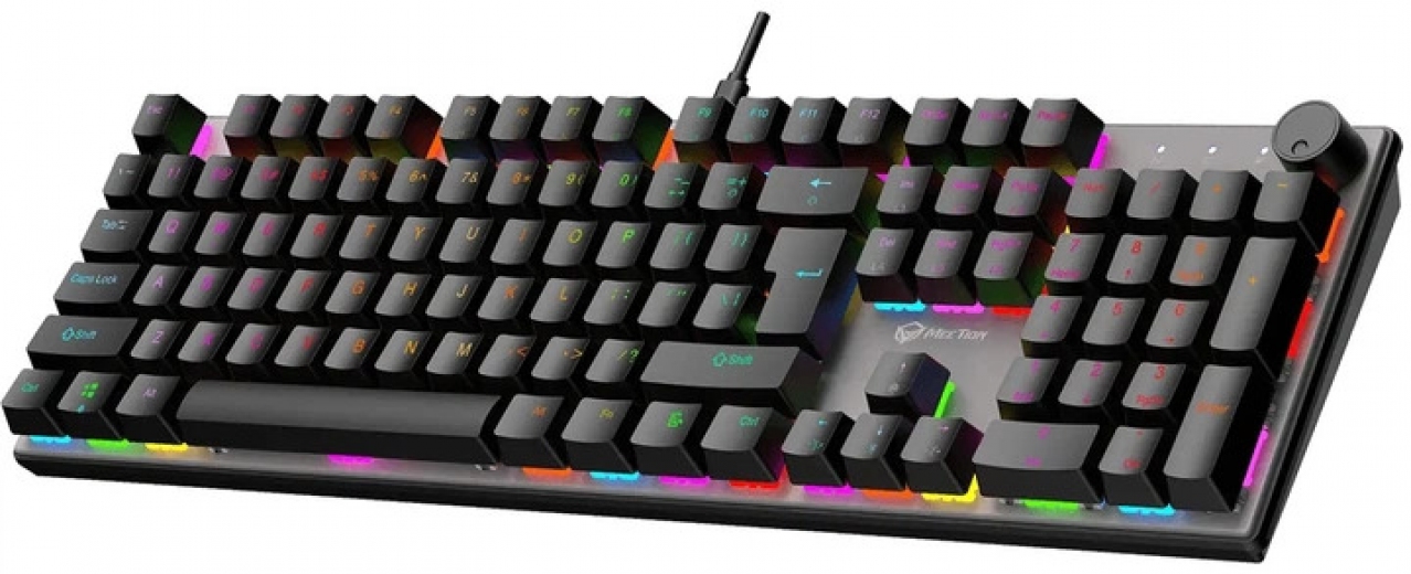 Клавіатура MEETION MK009 RD USB Type-C (MT-MK009RD-A-RUA) Black - фото - інтернет-магазин електроніки та побутової техніки TTT