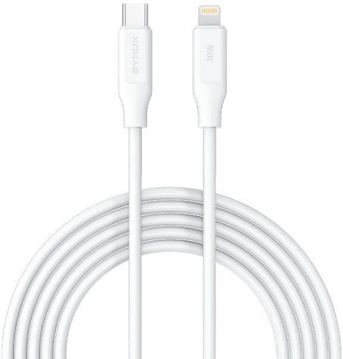 Кабель Syrox C115 USB-C to Lightning 2.0m 3.0A 20W - фото - інтернет-магазин електроніки та побутової техніки TTT