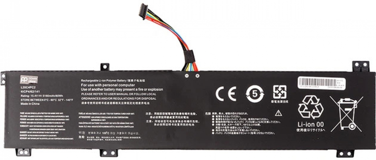 Аккумулятор PowerPlant для Lenovo Legion 5-17ITH6 (L20C4PC2) 15.4V 5180mAh (NB482443) - фото - интернет-магазин электроники и бытовой техники TTT
