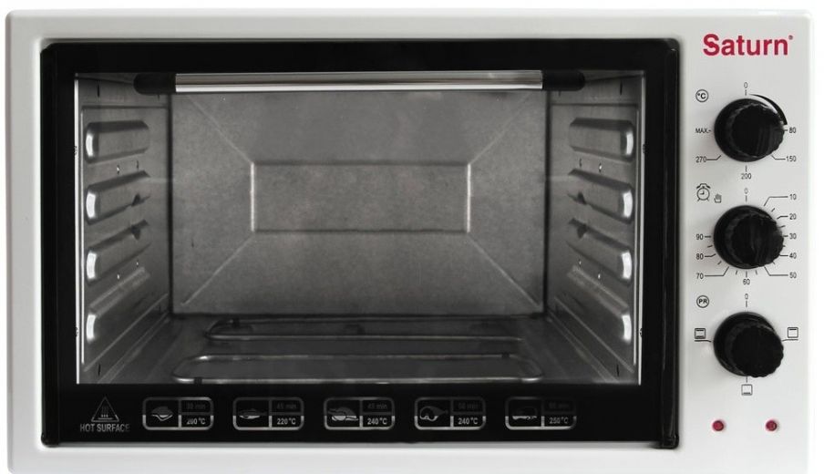 Електрична піч Saturn ST-EC3801 White - фото - інтернет-магазин електроніки та побутової техніки TTT