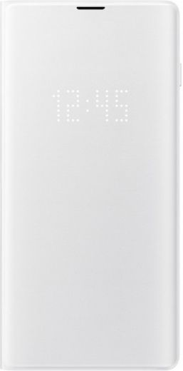 Чохол-книжка Samsung LED View Cover для Samsung Galaxy S10 Plus (EF-NG975PWEGRU) White - фото - інтернет-магазин електроніки та побутової техніки TTT