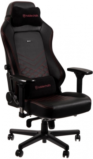 Кресло геймерское NOBLECHAIRS Hero (NBL-HRO-PU-BRD) Black/Red - фото - интернет-магазин электроники и бытовой техники TTT