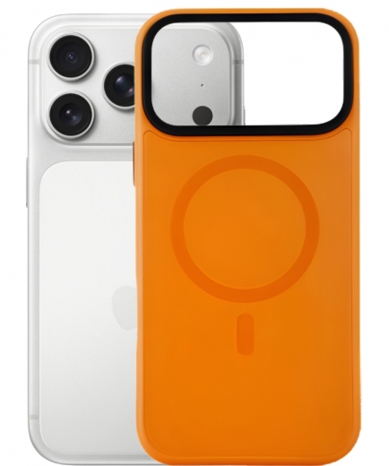 Панель BeCover FIBRA ArcLine Case with MagSafe для Apple iPhone 17 Pro (715385) Orange - фото - інтернет-магазин електроніки та побутової техніки TTT