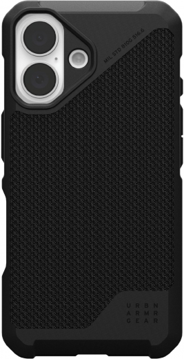 Чехол UAG для Apple iPhone 16 Metropolis LT Magsafe (114454113940) Kevlar Black - фото - интернет-магазин электроники и бытовой техники TTT
