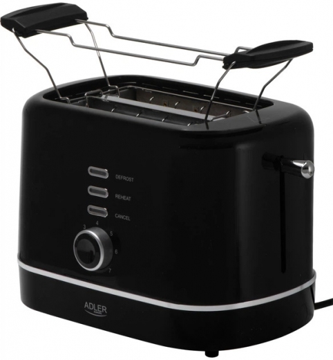 Тостер Adler AD 3224 Black - фото - интернет-магазин электроники и бытовой техники TTT