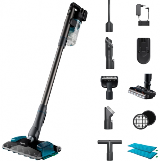 Моющий беспроводной пылесос Philips Aqua Plus XC8057/01 - фото Моющий беспроводной пылесос Philips Aqua Plus XC8057/01 - фото - интернет-магазин электроники и бытовой техники TTT