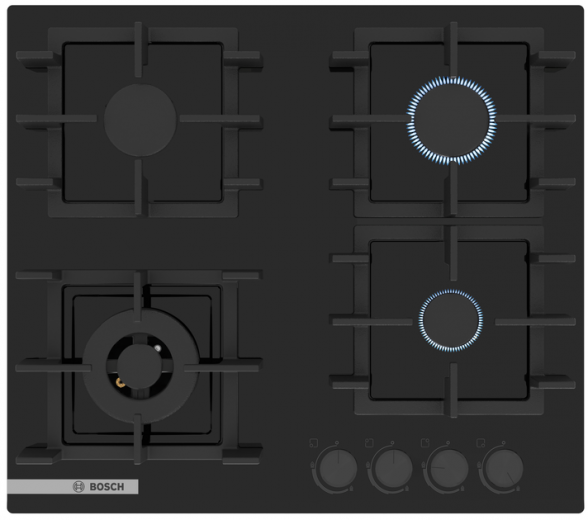 Варильна поверхня газова Bosch PNK6B6P40R - фото Варильна поверхня газова Bosch PNK6B6P40R - фото - інтернет-магазин електроніки та побутової техніки TTT