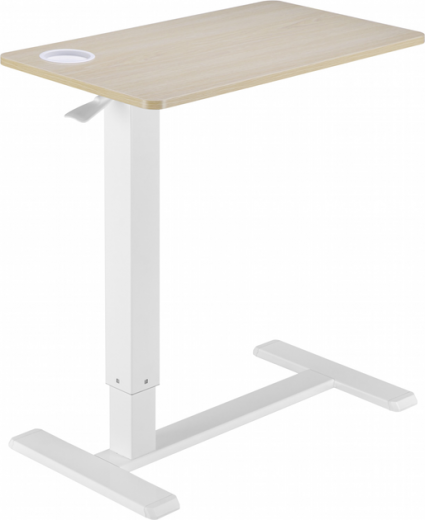Приставной мобильный столик с регулировкой высоты Officepro ODM366W White - фото - интернет-магазин электроники и бытовой техники TTT