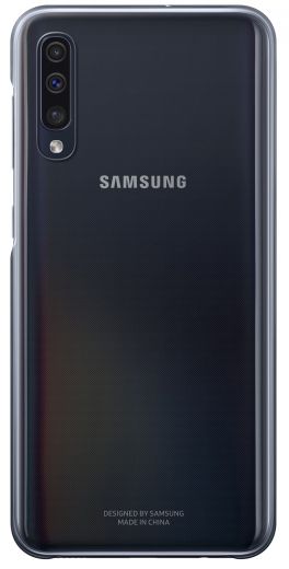 Чохол Samsung Gradation Cover для Samsung Galaxy A50 (EF-AA505CBEGRU) Black - фото - інтернет-магазин електроніки та побутової техніки TTT