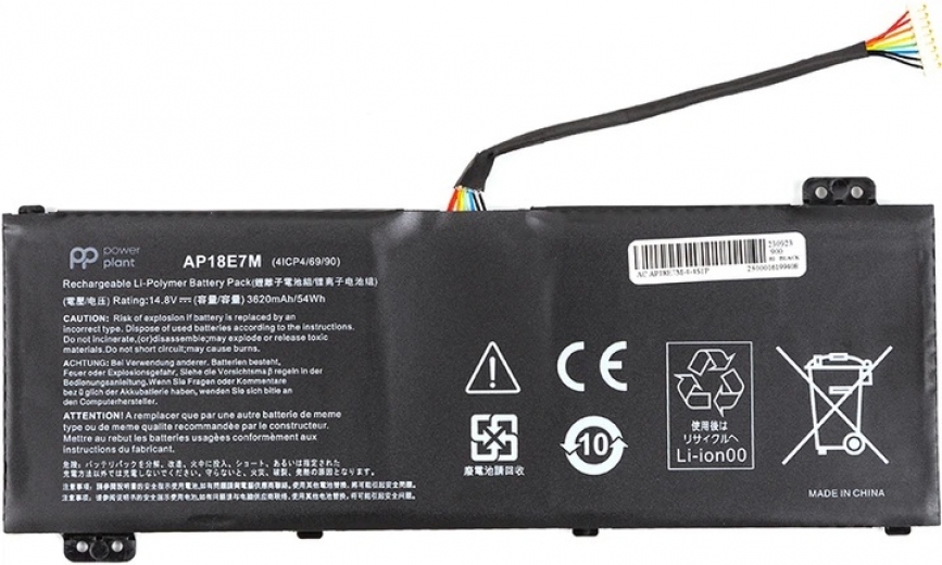 Аккумулятор PowerPlant для ноутбуков Acer Aspire 7 A715-74 (AP18E7M) 14.8V 3620mAh (NB410705) - фото - интернет-магазин электроники и бытовой техники TTT