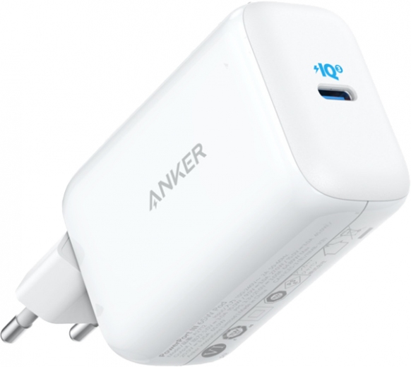 Мережевий зарядний пристрій Anker PowerPort III - 65W Pod PPS+GaN (A2712H21) White - фото - інтернет-магазин електроніки та побутової техніки TTT