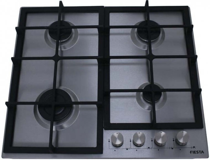 Варочная поверхность газовая Fiesta G64IXCH SBF C - фото Варочная поверхность газовая Fiesta G64IXCH SBF C - фото - интернет-магазин электроники и бытовой техники TTT
