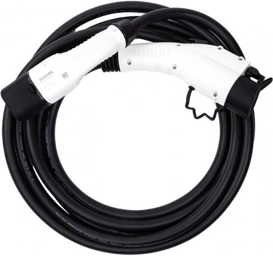 Зарядний кабель Duosida для заряджання електромобіля Type 1 (Female) — Type 2 (Male), 32 А, 7.2 кВт, 1-фазний (EV200115) - фото - інтернет-магазин електроніки та побутової техніки TTT
