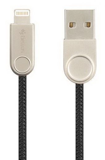 Кабель USB Cable Gelius Pro Nylon Lay iPhone 7 Black (2A) - фото - інтернет-магазин електроніки та побутової техніки TTT