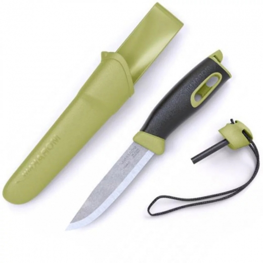 Нож Morakniv Companion Spark Green - фото - интернет-магазин электроники и бытовой техники TTT