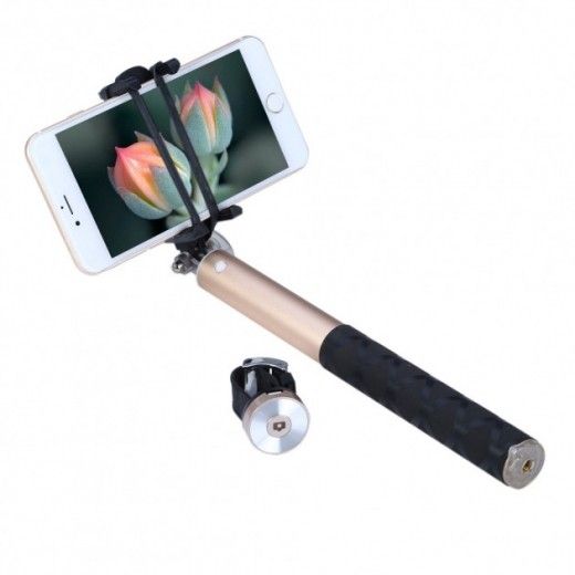 Монопод Wo New BR0802 Pro Selfie Stick Gold - фото Монопод Wo New BR0802 Pro Selfie Stick Gold - фото - интернет-магазин электроники и бытовой техники TTT