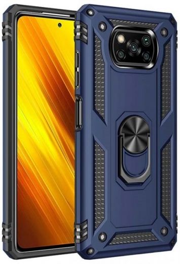 Панель BeCover Military для Xiaomi Poco X3 (705644) Blue  - фото - интернет-магазин электроники и бытовой техники TTT