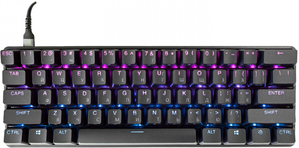 Клавиатура проводная SteelSeries Apex 9 mini (SS64837) Black  - фото - интернет-магазин электроники и бытовой техники TTT