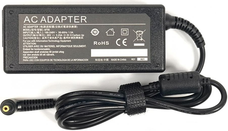 Блок питания PowerPlant для ноутбуков IBM/LENOVO 220V, 20V 65W 3.25A (4.0*1.7) (IB65H4017) - фото - интернет-магазин электроники и бытовой техники TTT