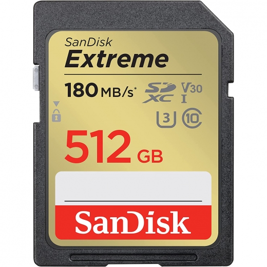 Карта пам'яті SanDisk Extreme SD 512GB C10 UHS-I (SDSDXVV-512G-GNCIN) - фото - інтернет-магазин електроніки та побутової техніки TTT
