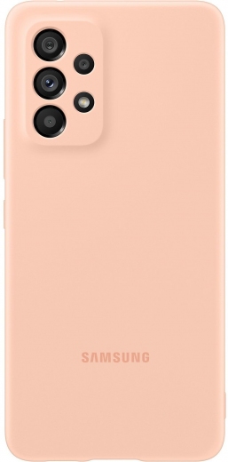 Панель Silicone Cover для Samsung Galaxy A53 EF-PA536TPEGRU Peach - фото - интернет-магазин электроники и бытовой техники TTT