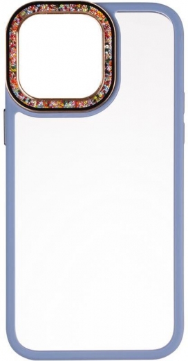 Накладка Gelius Swarovski Case New для iPhone 15 Blue - фото - інтернет-магазин електроніки та побутової техніки TTT