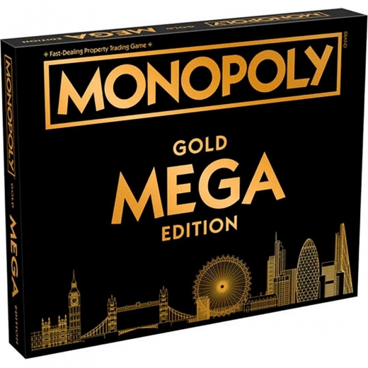 Настольная игра Winning Moves BEATLES Monopoly Mega Gold - UK (WM02108-EN1-6) - фото - интернет-магазин электроники и бытовой техники TTT