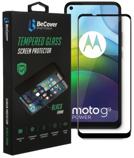 Защитное стекло BeCover для Motorola Moto G9 Power (706085) Black  - фото - интернет-магазин электроники и бытовой техники TTT