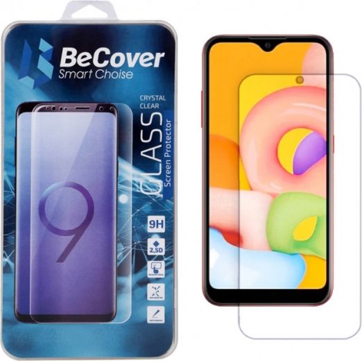 Защитное стекло BeCover Crystal Clear Glass для Samsung Galaxy A01 SM-A015 (BC_704667) - фото - интернет-магазин электроники и бытовой техники TTT