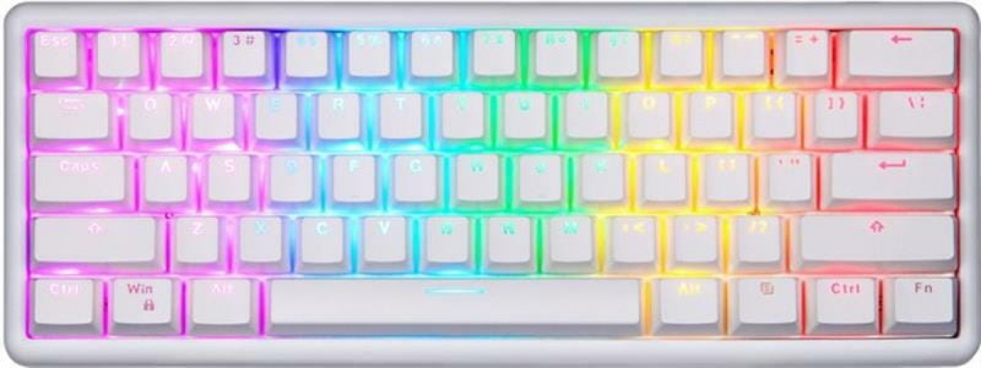 Клавиатура беспроводная Motospeed SK66 Gateron Blue Hot Swap White (mtsk66wmb) - фото Клавиатура беспроводная Motospeed SK66 Gateron Blue Hot Swap White (mtsk66wmb) - фото - интернет-магазин электроники и бытовой техники TTT