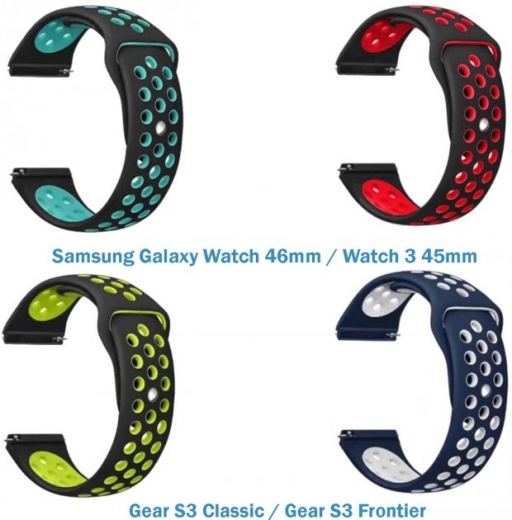 Набор ремешков 4 цвета BeCover Vents Style для Samsung Galaxy Watch 46mm/Watch 3 45mm/Gear S3 Classic/Gear S3 Frontier (706539) Boy  - фото - интернет-магазин электроники и бытовой техники TTT