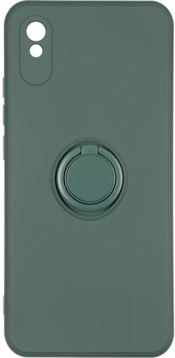 Чехол-накладка Gelius Ring Holder Case для Xiaomi Redmi 9а Dark Green - фото Чехол-накладка Gelius Ring Holder Case для Xiaomi Redmi 9а Dark Green - фото - интернет-магазин электроники и бытовой техники TTT