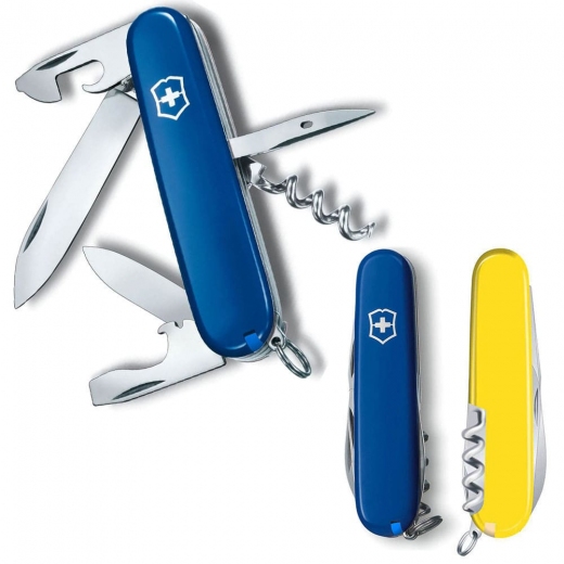 Складной нож Victorinox SPARTAN UKRAINE сине-желтый 1.3603.2.8 - фото - интернет-магазин электроники и бытовой техники TTT