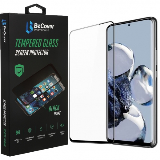 Захисне скло BeCover для Xiaomi 12T / 12T Pro (708558) Black - фото - інтернет-магазин електроніки та побутової техніки TTT