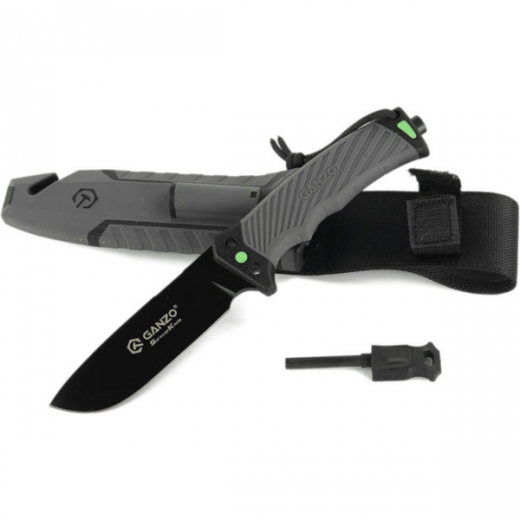 Нож Ganzo G8012V2-GY (G8012V2-GY) с паракордом - фото - интернет-магазин электроники и бытовой техники TTT