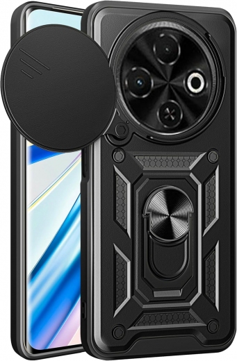 Панель BeCover Military для Tecno Spark 30C 4G (713074) Black - фото - интернет-магазин электроники и бытовой техники TTT